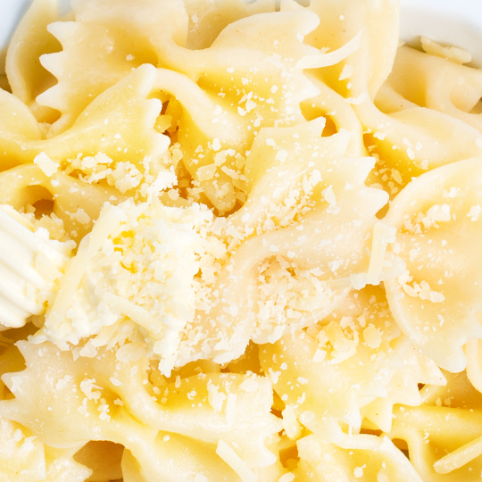 Farfalle Pasta with Cheese & Cream Sauce